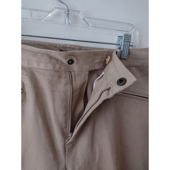 Lauren Ralph Lauren Dress Pants Womens Size 8 Tan Flat Front Zip Pockets Stretch - Picture 3 of 16